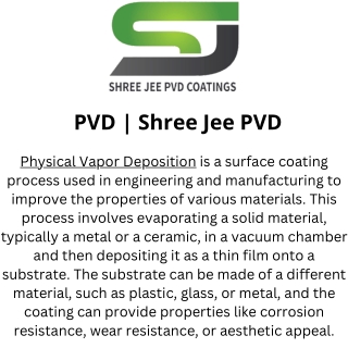 PVD  Shree Jee PVD