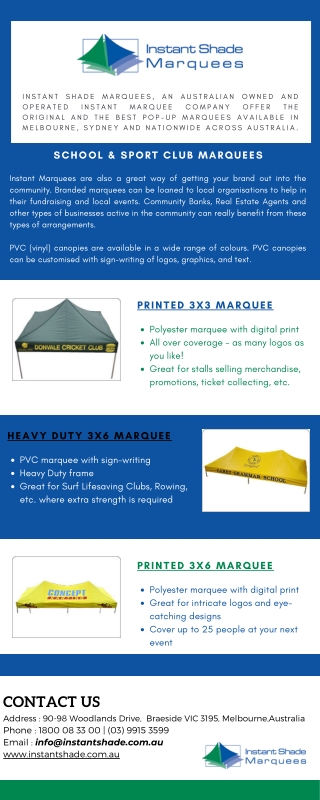 Get Noticed Anywhere, Anytime with Instant Shade’s Custom Printed Event Tents