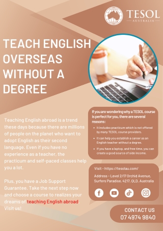 Teach English Overseas Without a Degree