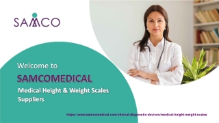 Medical Height & Weight Scales Suppliers