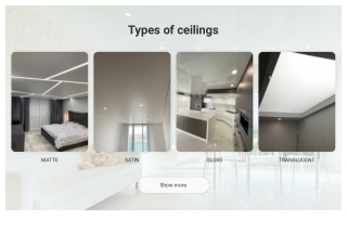 stretch ceilings