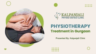 Get Best physiotherapy treatment in Gurgaon