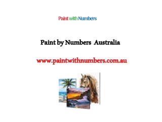 Paint by numbers Australia