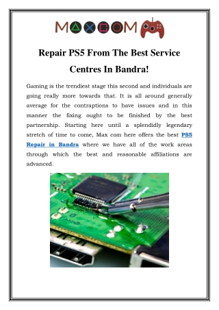 PS5 Repair in Bandra Call-9867355478