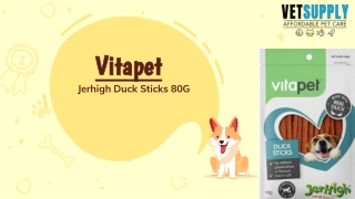VitaPet Jerhigh Duck Sticks 80G | VetSupply
