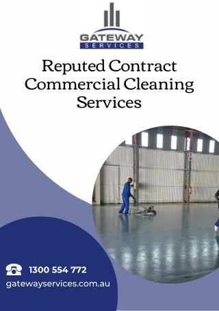 Reputed Contract Commercial Cleaning Services