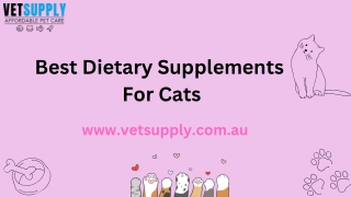 Dietary supplements for cats | Nutritional supplements for cats | VetSupply