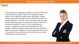 Know about the process Document Attestation in India