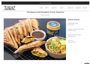 Chickpea And PumpkIn Curry Toasties Recipes | Tullyz Kitchen