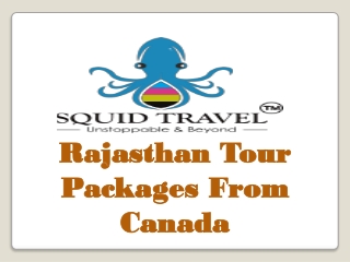 Rajasthan Tour Packages From Canada