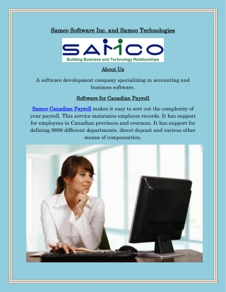 Canadian Payroll Software