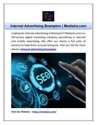 Internet Advertising Brampton | Mediaira.com