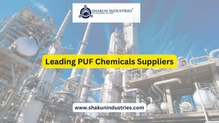 Discover the Best PUF Chemicals Suppliers for Your Business Needs!