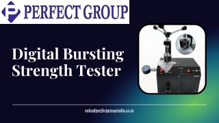 Digital bursting strength tester | Perfectgroupindia