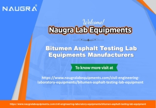 Bitumen Asphalt Testing Lab Equipments Manufacturers