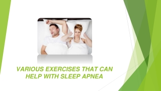 Find out the beneficial exercises for Sleep Apnea