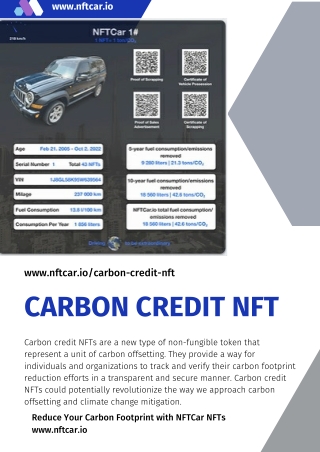 carbon credit nft