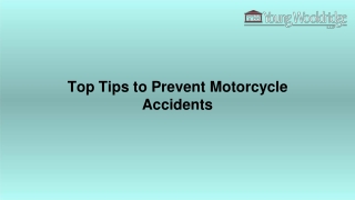 Top Tips to Prevent Motorcycle Accidents