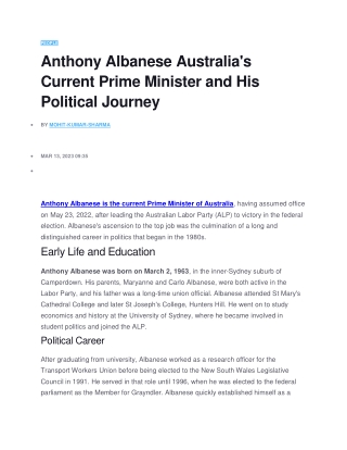 Anthony Albanese australia pm