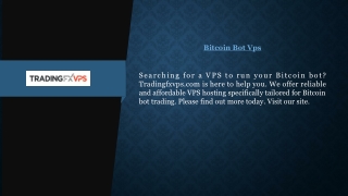 Bitcoin Bot Vps | Tradingfxvps.com