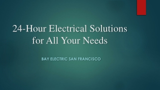 24-Hour Electrical Solutions for All Your Needs