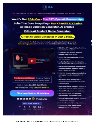Ai Hub 20-In One - ChatGPT (OpenAi) Powered App Suite