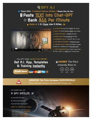 DFY Done For You AI - Paste TEXT Into Chat-GPT, Bank $55 Per Minute