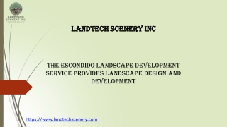 Landscape Development Service Provides Landscape Design