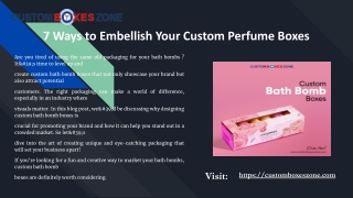 Custom Bath Bomb Boxes