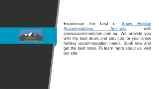 Snow Holiday Accommodation Australia  snowaccommodation.com.au