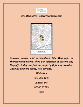 City Map Gifts Therarewindow