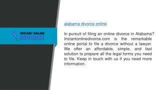 Alabama Divorce Online  Instantonlinedivorce.com