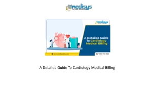 A Detailed Guide To Cardiology Medical Billing