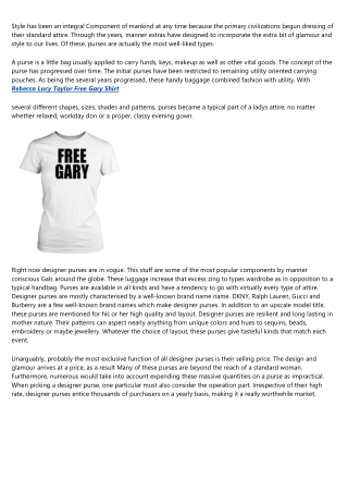 Self Esteem Wearing Free Gary: What No One Is Talking About