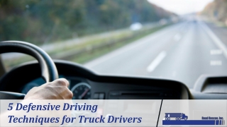 Defensive Driving Techniques for Truck Drivers