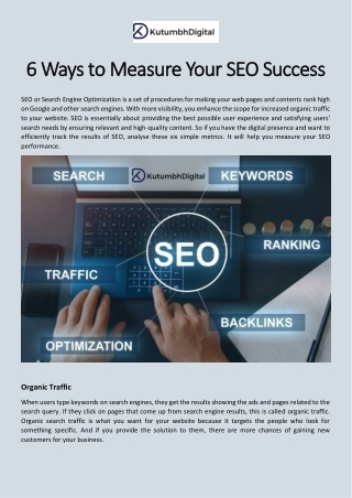 6 Ways to Measure Your SEO Success