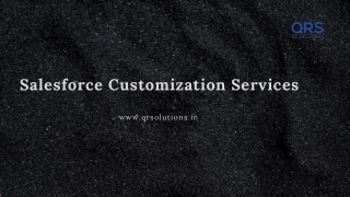 Salesforce Customization Services