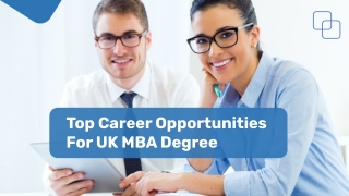 Top Career Opportunities for UK MBA degree | AHZ Associates