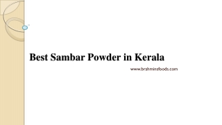 best sambar powder in kerala