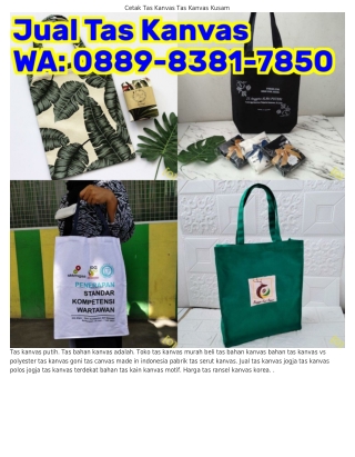 Ö889_8ᣮ8l_785Ö (WA) Harga Tas Kanvas Murah Tas Kanvas Hitam