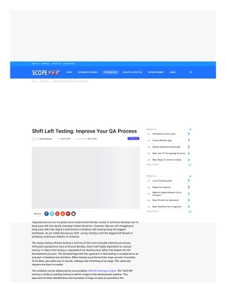 Shift Left Testing Improve Your QA Process