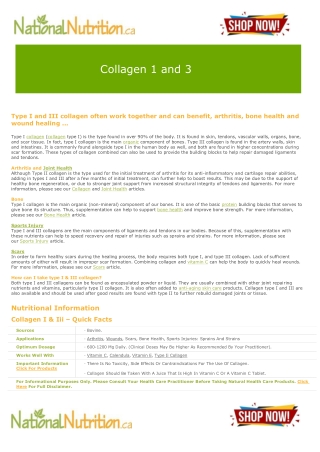 Collagen 1 and 3