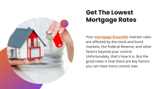Get The Lowest Mortgage Rates