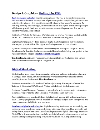 freelance work online