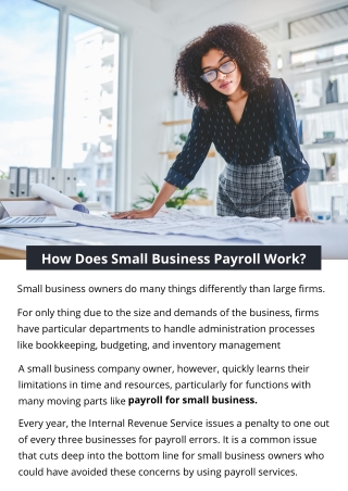 How Does Small Business Payroll Work?