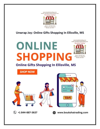 Unwrap Joy: Online Gifts Shopping In Ellisville, MS