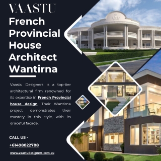 French Provincial House Architect Wantirna - Vaastu Designers