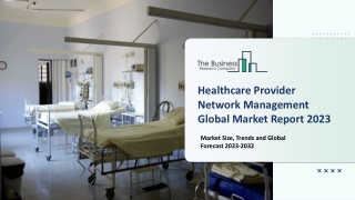 Healthcare Provider Network Management Market 2023-2032