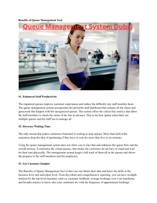 Queue Management System Dubai