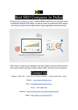 Best SEO Company in Dubai